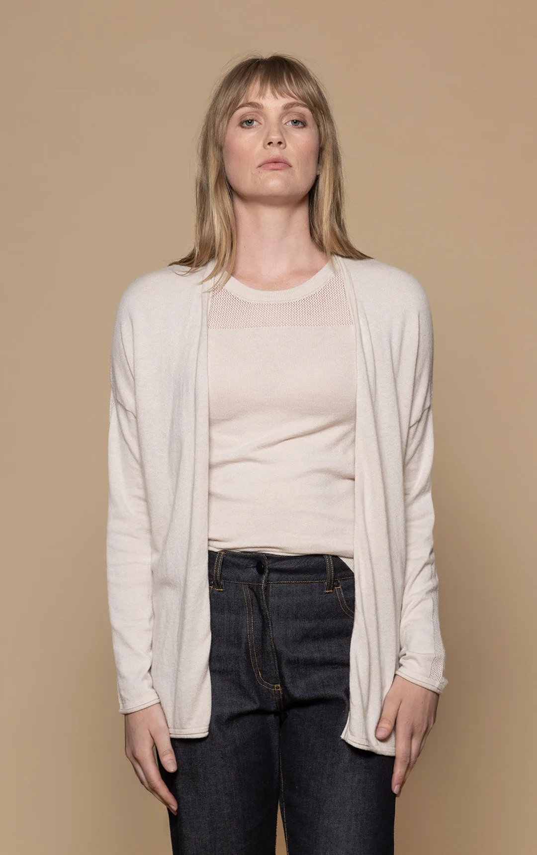 14GG COTTON SILK CARDIGAN