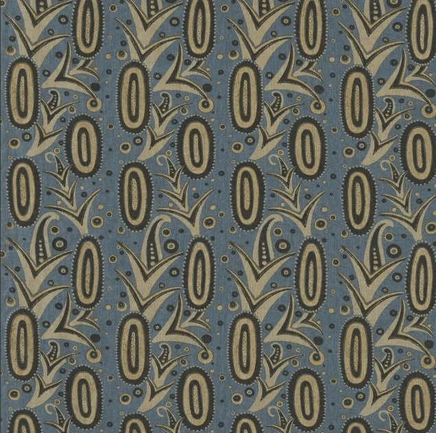 Ananas Blue Fabric