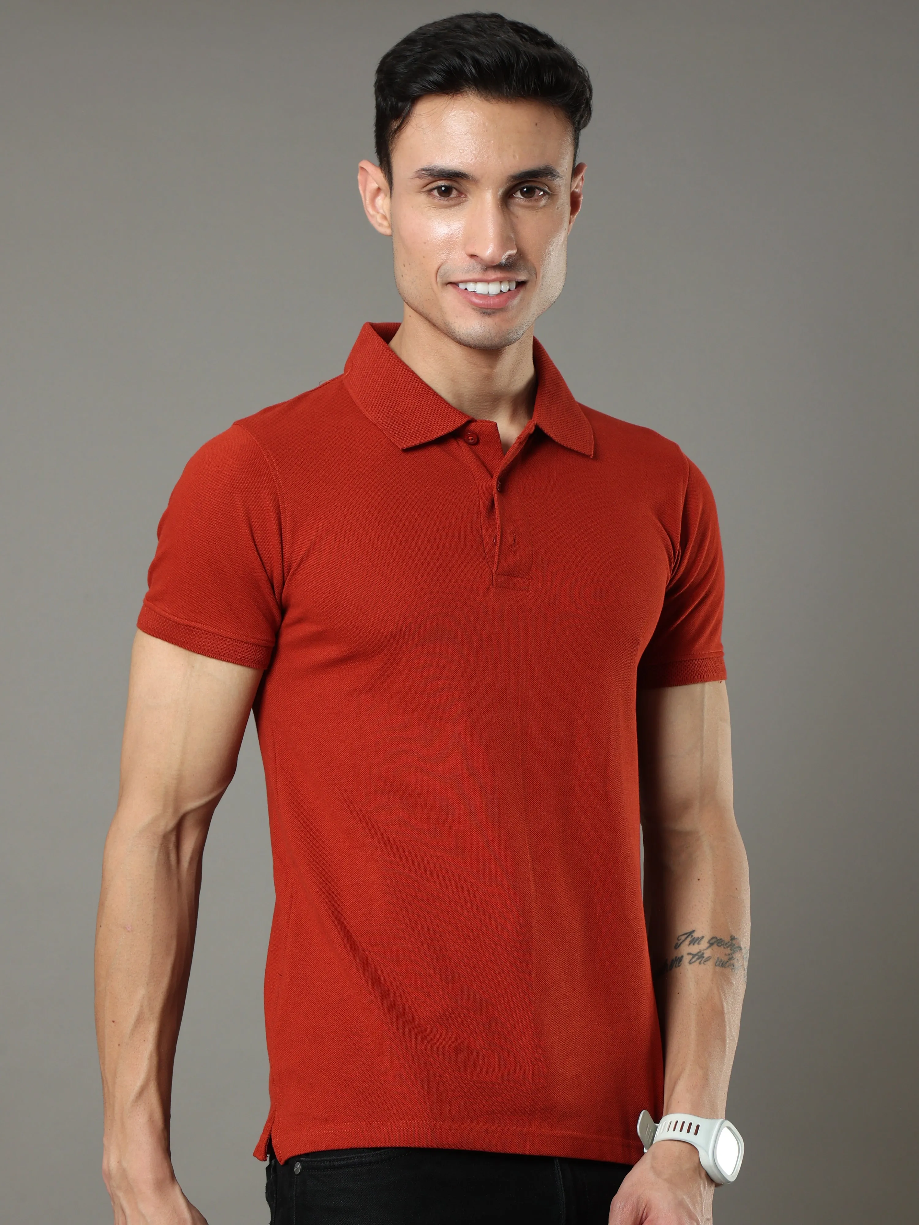 Brick Red Polo Shirt