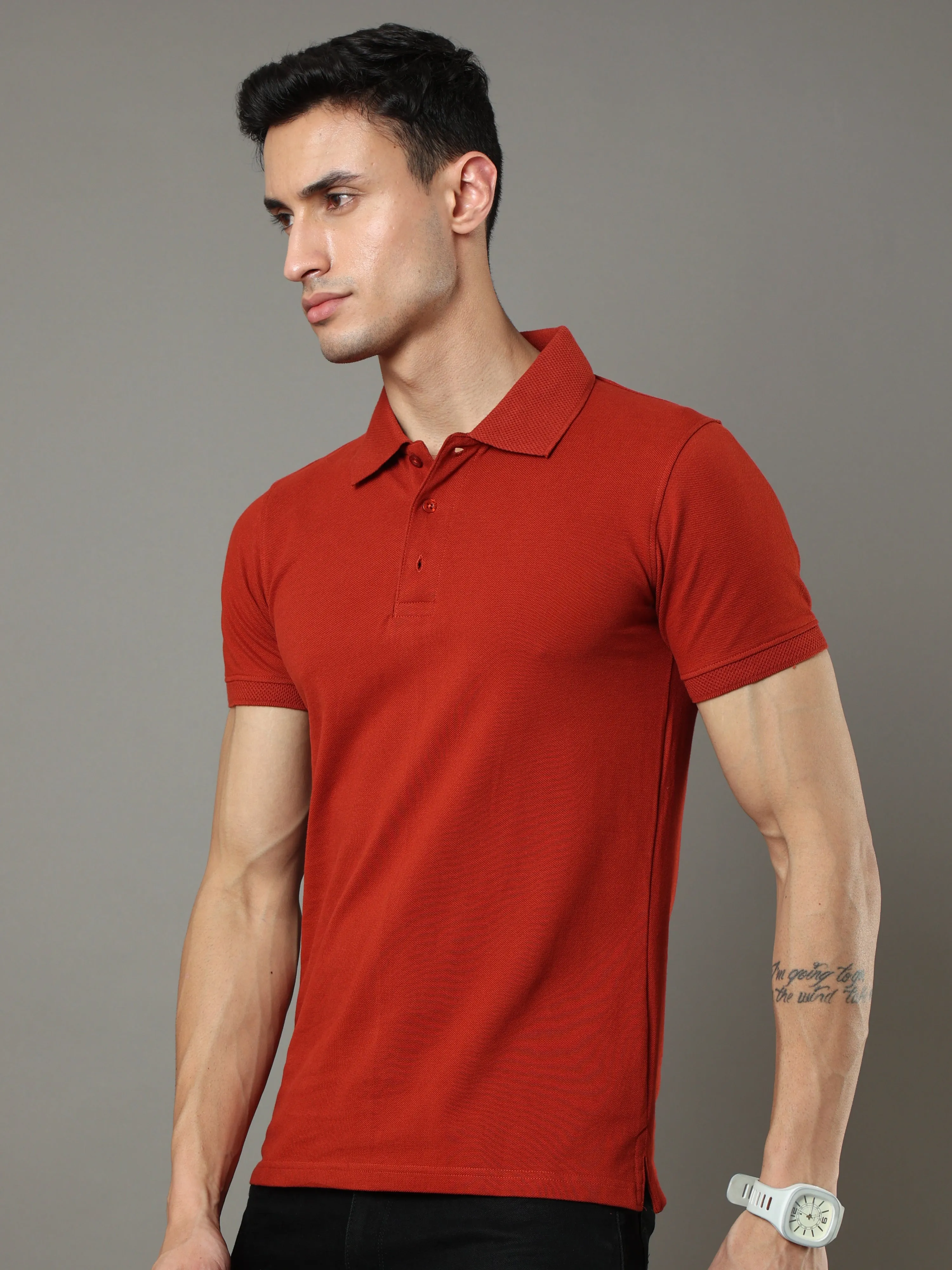Brick Red Polo Shirt