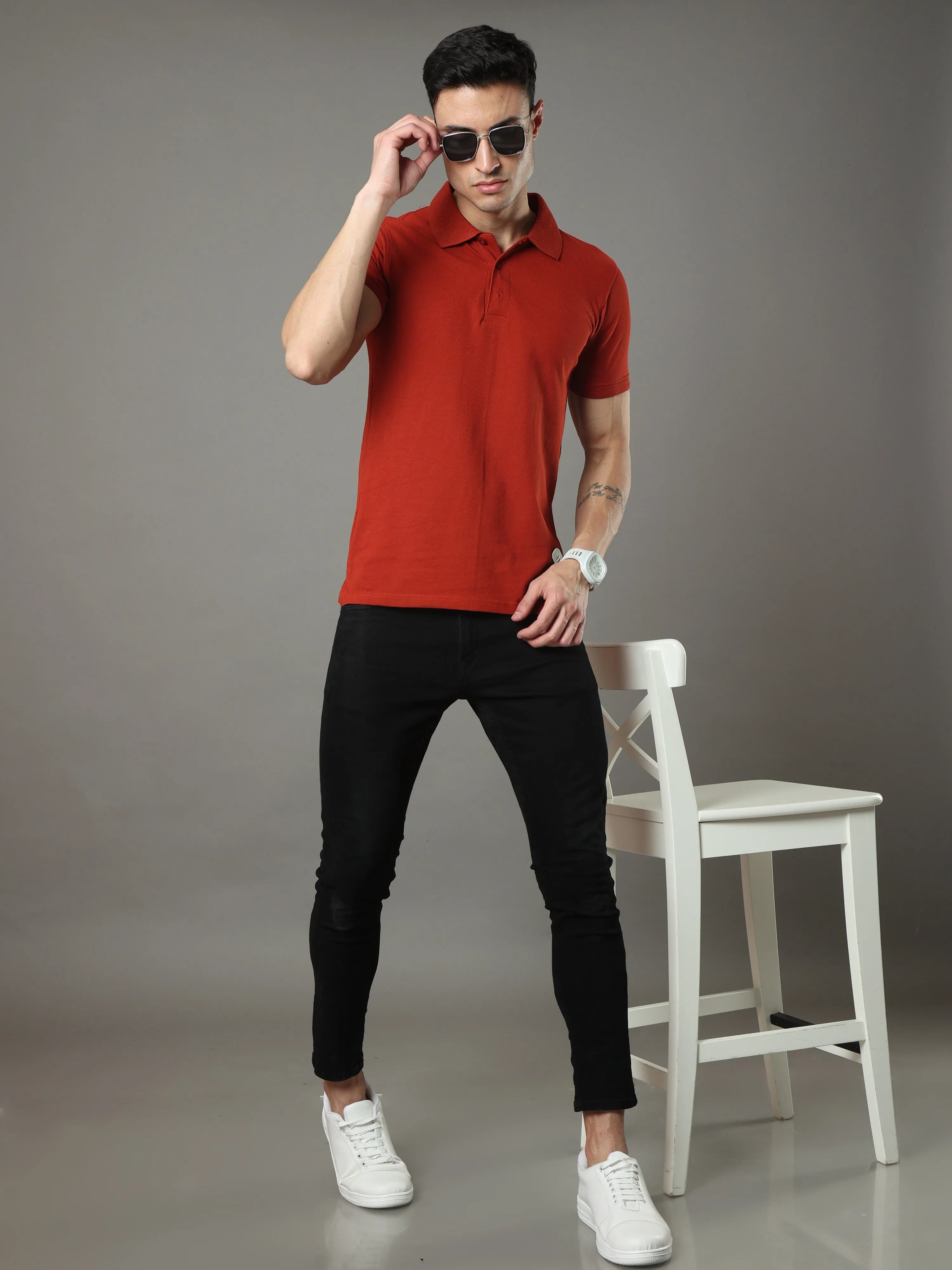 Brick Red Polo Shirt