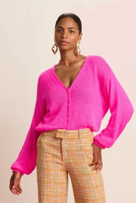 CARDIGAN NEON PINK