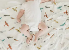 Copper Pearl Knit Swaddle Blanket - Ace