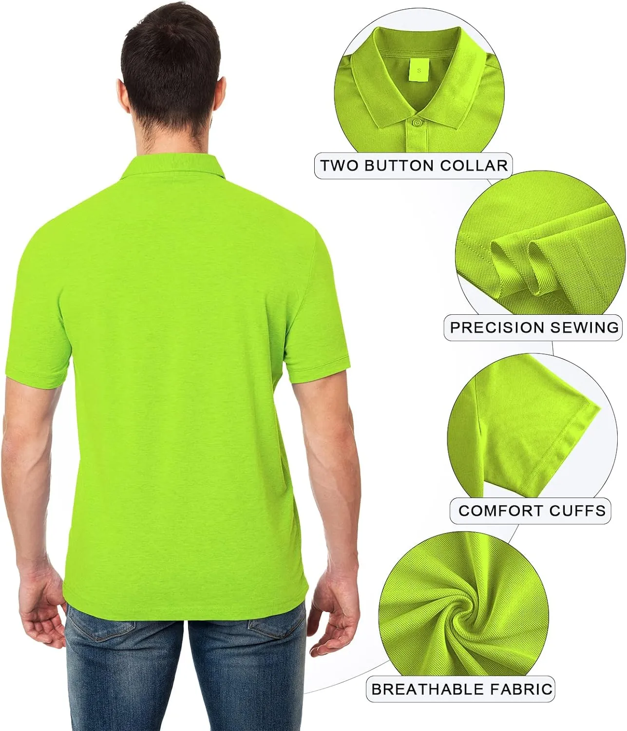 Custom Polo Shirt for Men Customized Golf Shirts Design Your Own Personalized Tee Upf50  Print Embroidered Text Photo Logo