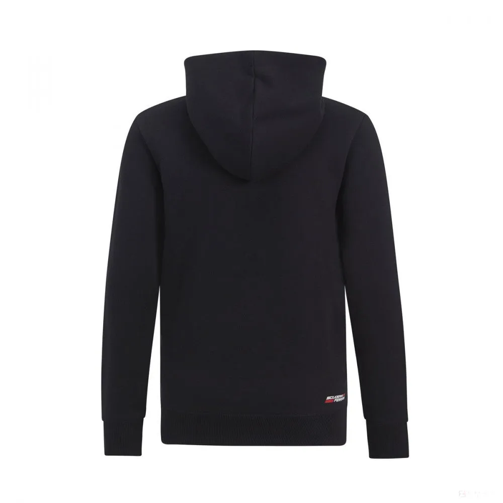 Ferrari Kids Hoodie, Scudetto, Black, 2019