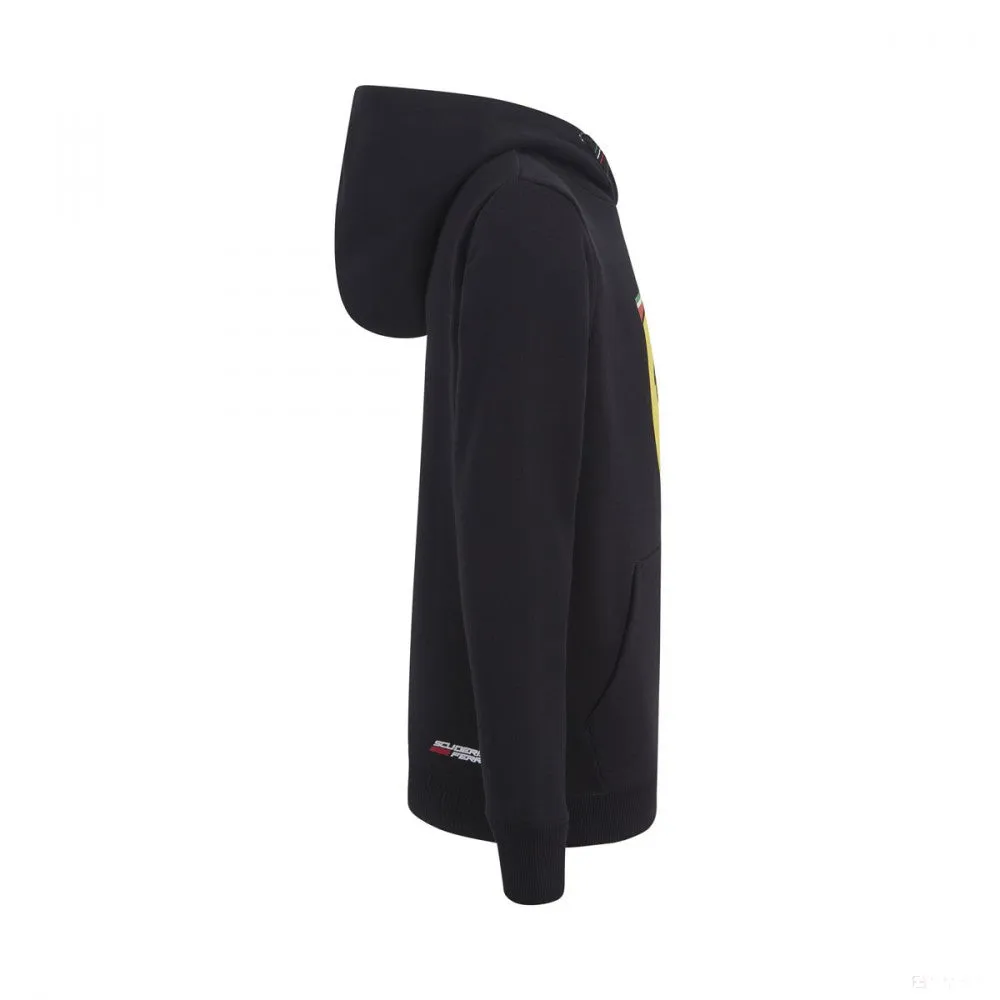 Ferrari Kids Hoodie, Scudetto, Black, 2019