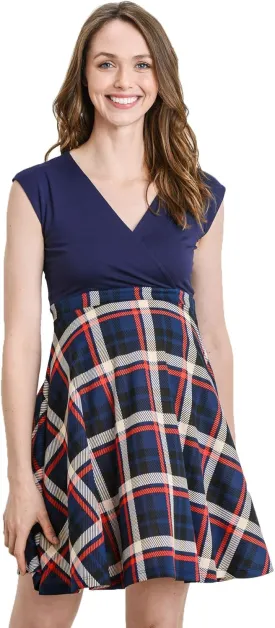 HELLO MIZ Women's Floral Maternity Mini Dress