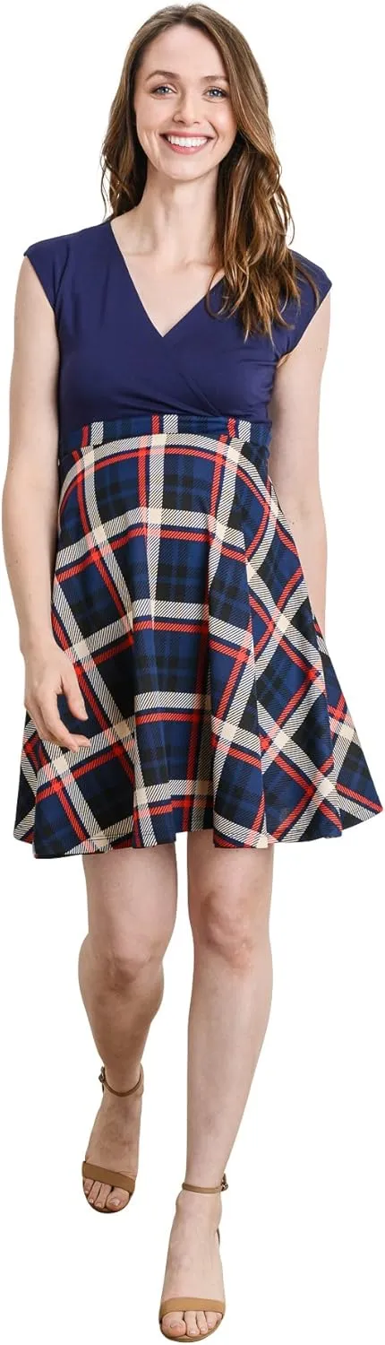 HELLO MIZ Women's Floral Maternity Mini Dress