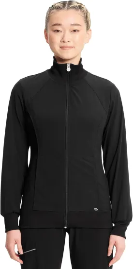 Infinity by Cherokee Zip Front Scrub Jackets for Women, 4-Way Stretch Fabric, 2391A