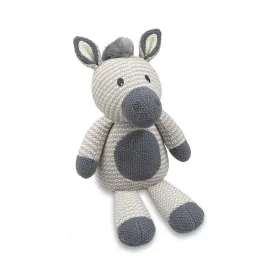 Living Textiles Knitted Soft Toy - Zac Zebra