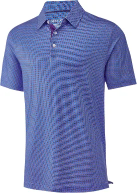 Mens Golf Shirt Moisture Wicking Dry Fit Print Performance Short Sleeve Polo Shirts for Men