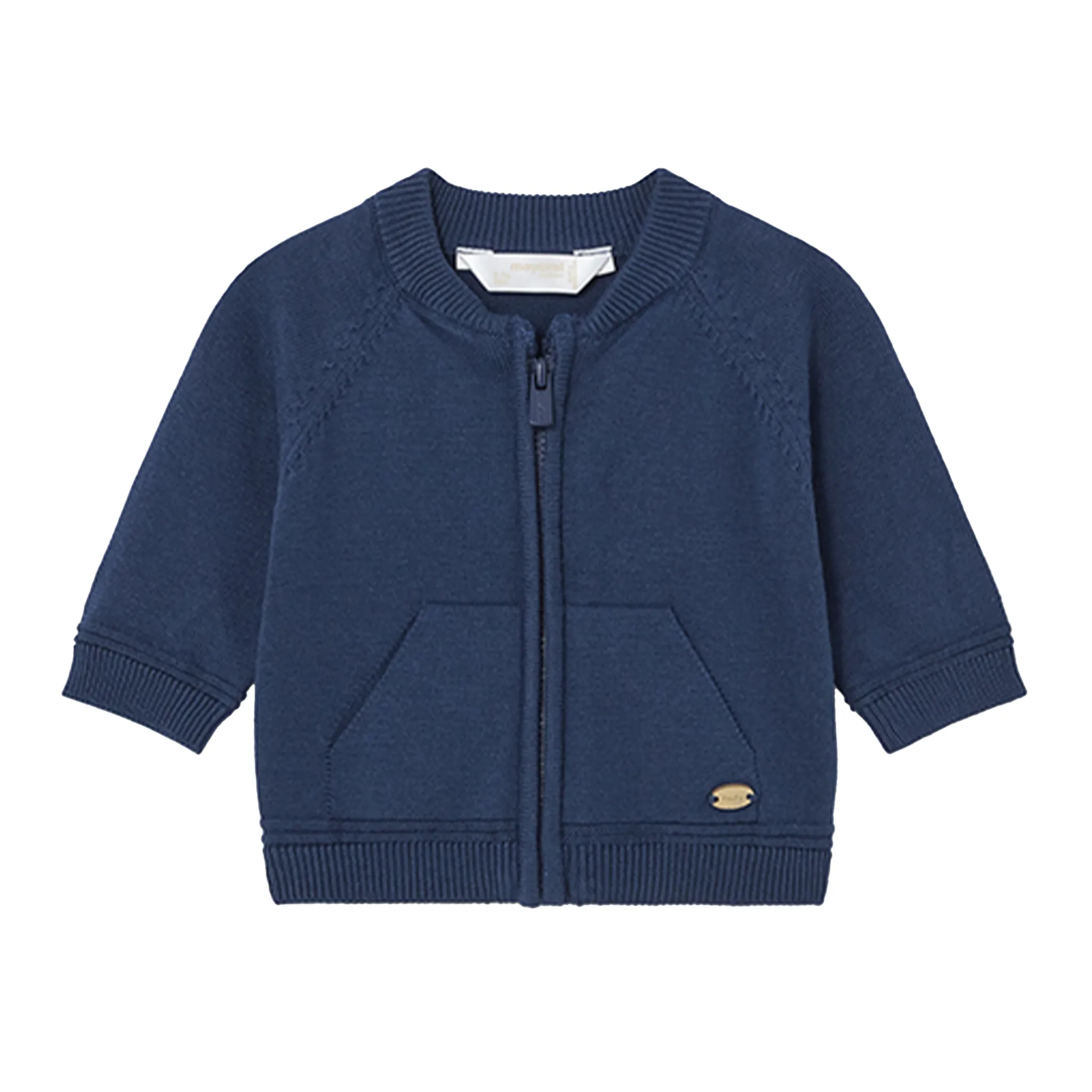 Newborn Zippered Sweater For Boys