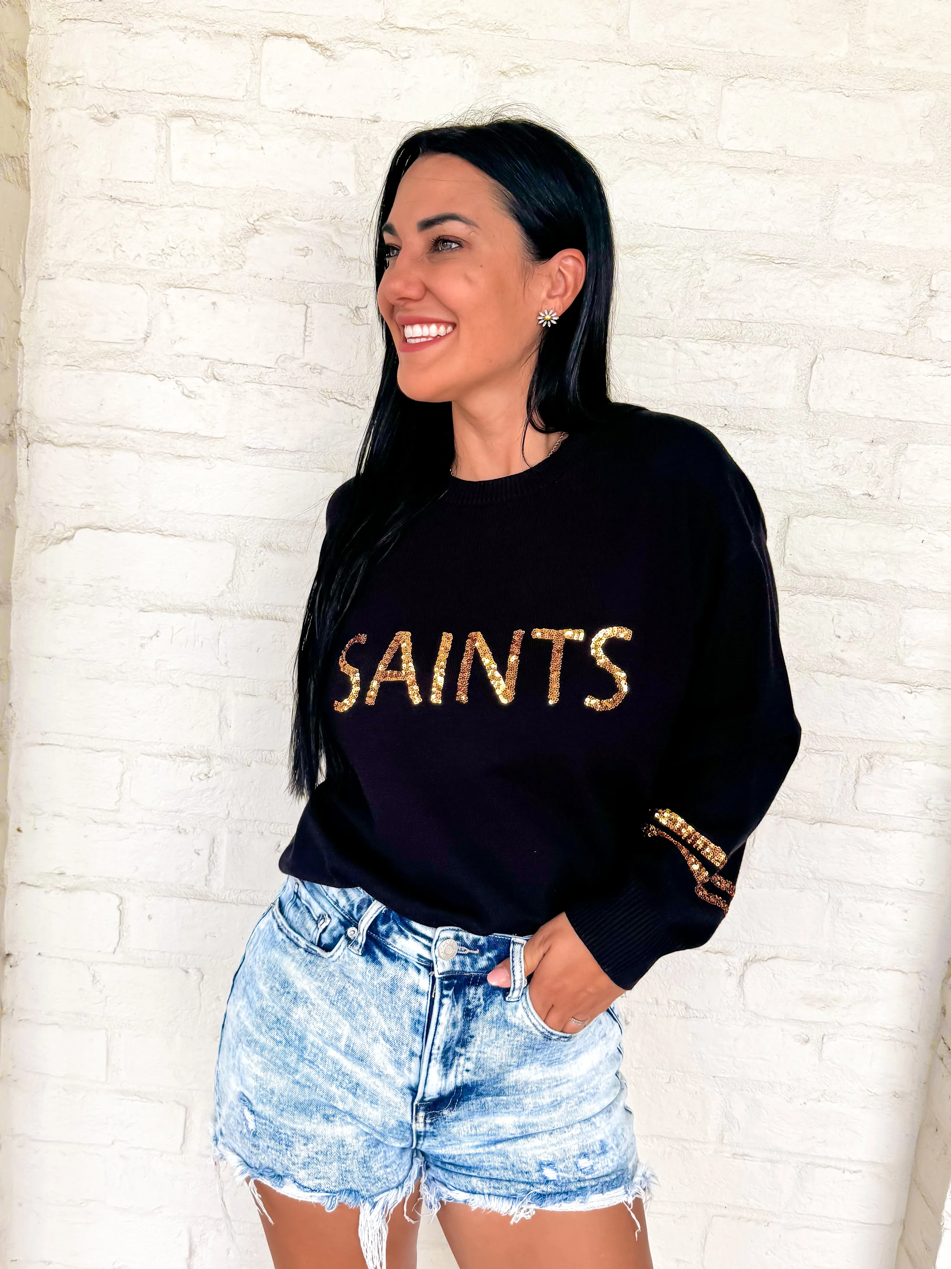 Queen Of Saints Sweater Black